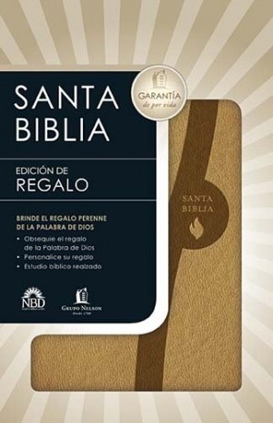 Biblia de regalo. Imitación piel. Rojizo - NBD