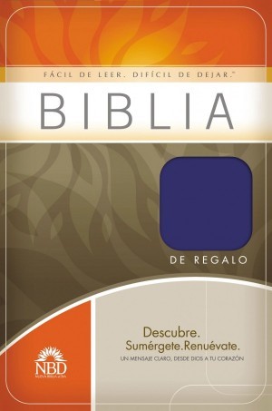 Biblia de regalo. Imitación piel. Azul - NBD