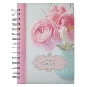 Diario Amazing Grace. Tapa dura. Flores. Espiral