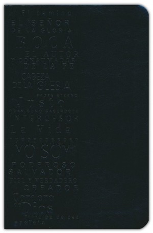 Biblia manual. Letra grande. Edición Nombres de Dios. 2 tonos. Negro - RVR60
