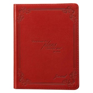 Diario Jeremías 29:11. 2 tonos. Rojo