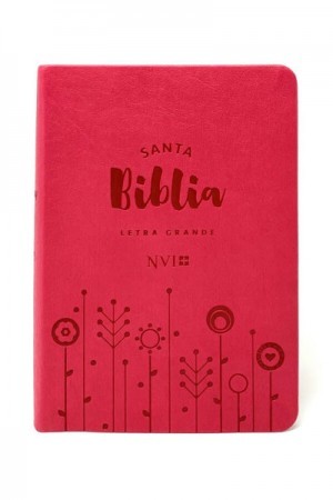 Biblia compacta. Letra grande. 2 tonos. Fucsia - NVI