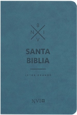 Biblia compacta. Letra grande. 2 tonos. Azul - NVI