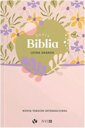 Biblia manual. Letra grande. Rústica. Floral - NVI, 2022