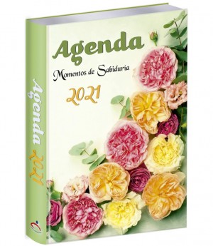 Agenda 2021. Vinilo. Claveles