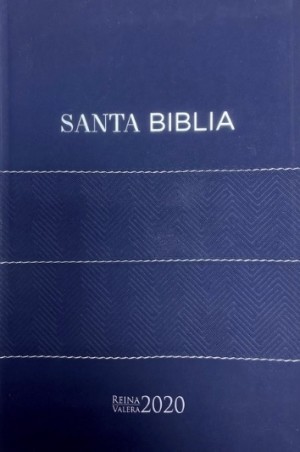 Biblia RVR2020. Letra Grande. Manual. Imit. Piel. Azul marino. Concord.