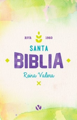 Biblia RVR060. Económica. Rústica. Acuarela violeta - RVR60