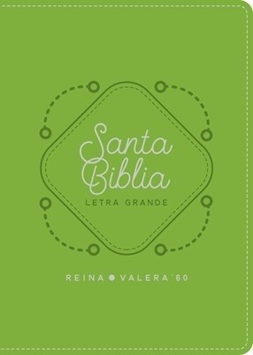 Biblia RVR025cLG. Letra grande. Imitación piel. Verde - RVR60