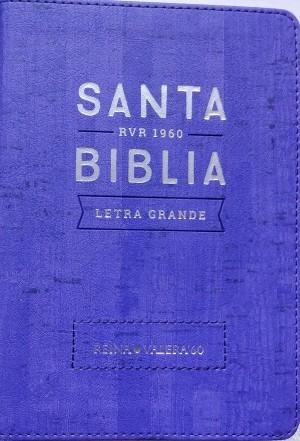 Biblia RVR045cLG. Letra grande. Imitación piel. Violeta - RVR60