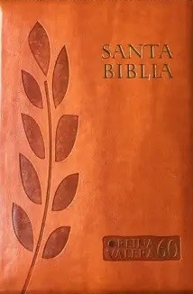 Biblia RVR045cZLG. Letra Gde. Portatil. Piel Ital. Marrón Cremallera