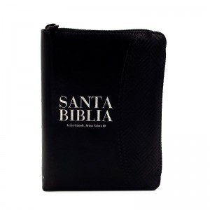 Biblia bolsillo. Letra grande. 2 tonos. Negro. Índice - RVR60