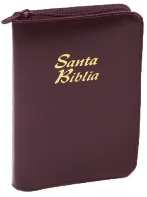 Biblia RVR 025cZLGa. Bolsillo. Letra grande. Imit. piel. Rojo. Cremallera - RVR60
