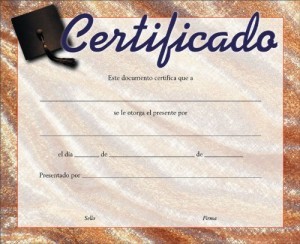 Certificado - Graduación (pack de 20)